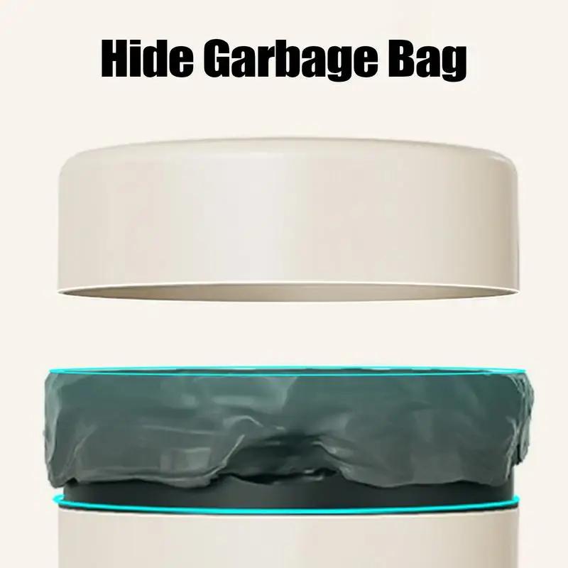 14/20L Lidless Wastebasket Round Trash Can Simple Style Double-layer Recycle Bins Office Living Room Kitchen Bin Household Items