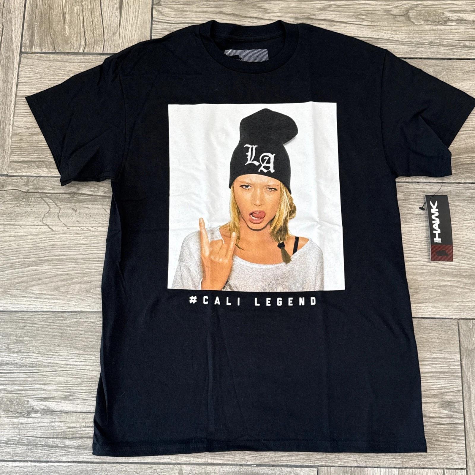 

Tony Hawk Cali Legend Girl LA Beanie Men s Size Medium T-Shirt Tee New old Stock 2XL
