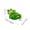 Frog Planter Whimsical Flowerpot Cute with Flower Embellishment for Plant Lovers, Desk,