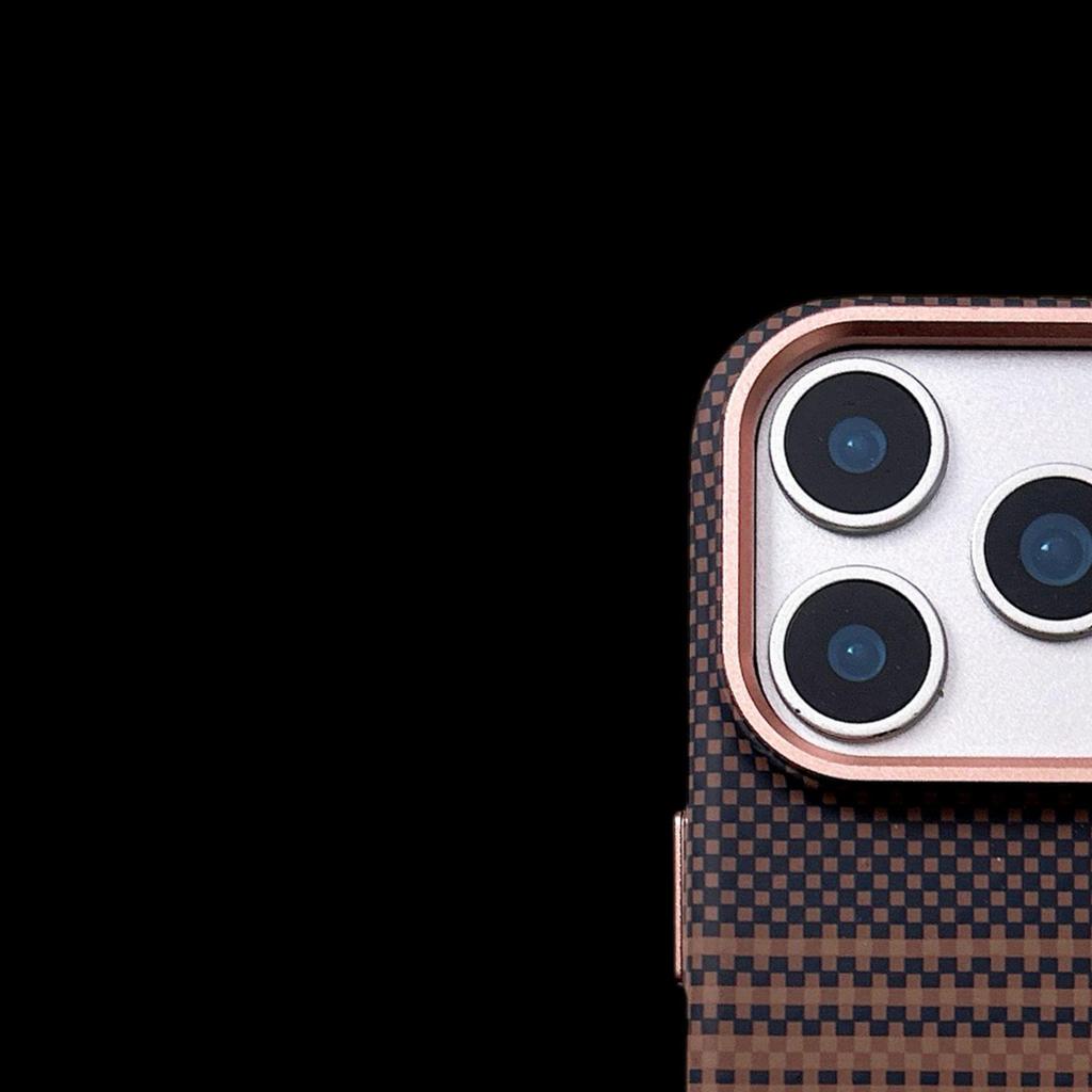 Apple 17 Pro Max Kevlar Magnetic Case: iPhone 16 Frosted Carbon Fiber Texture 15 Protective Cover