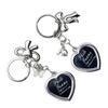 Photo Frame Love Heart Pendant Keychain Sturdy Alloy Charm Fashion Accessory for Men and Women Stylish Outfits