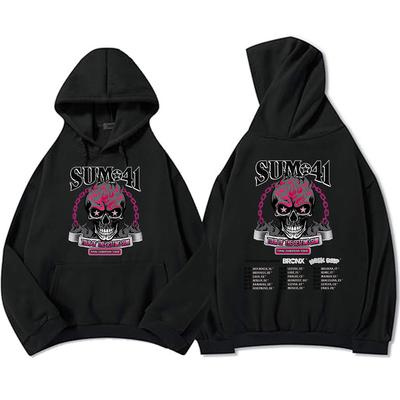 Hip Hop Streetwear Unisex The Final Tour 2025 Sum41 Hoodies Graphic Clothes Heavy Mental Style Pullovers