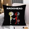 R-Radiohead Rock Band Pillow Case Throw Pillow Cover Nordic Vintage Style Cushion Covers Home Living Room Sofa Couch Seat Decor