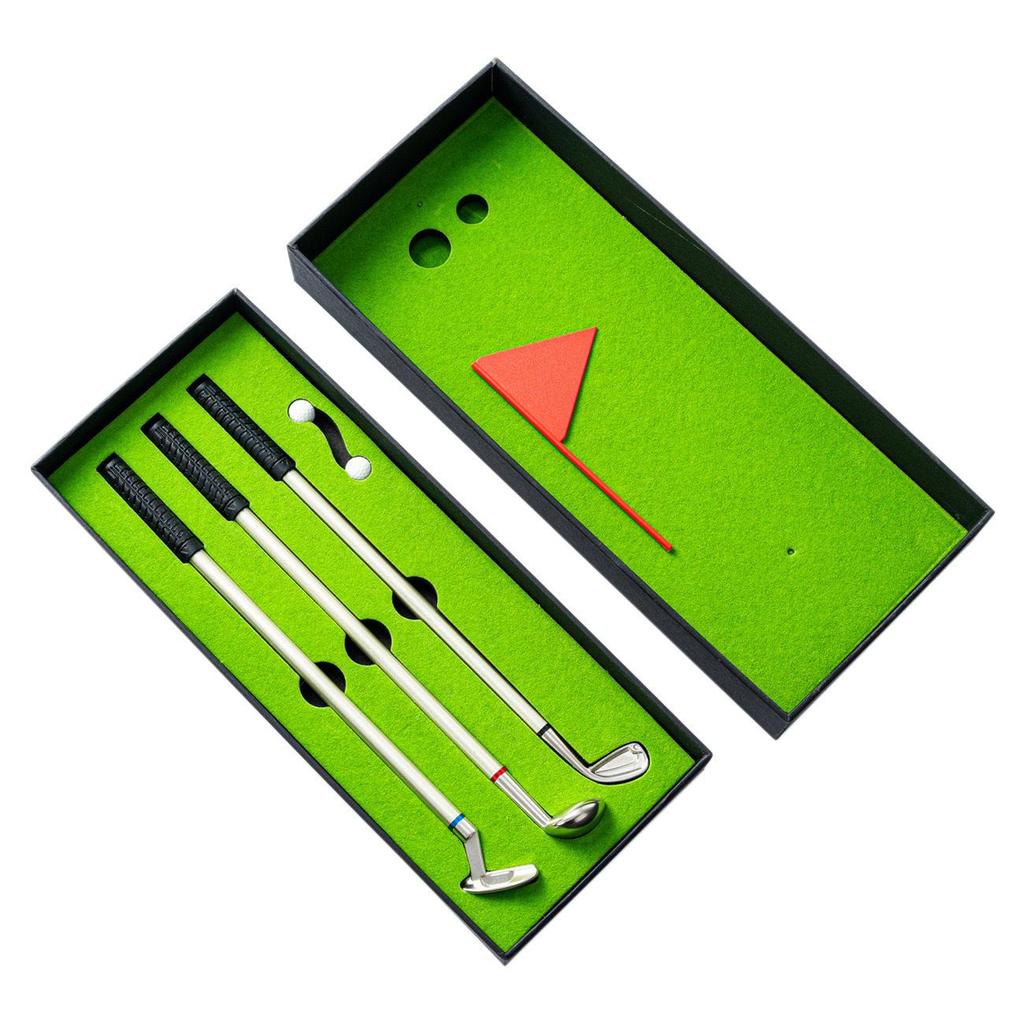 Creative Golf Club Pen Set – Mini Gift Box with Metal Ballpoint Pens