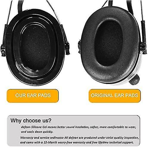 Silicone Gel Instant Chill - Replacement Earpads Ear Cushion Compatible With 3m Worktunes/peltor Range Guard Connect Hearing Protector