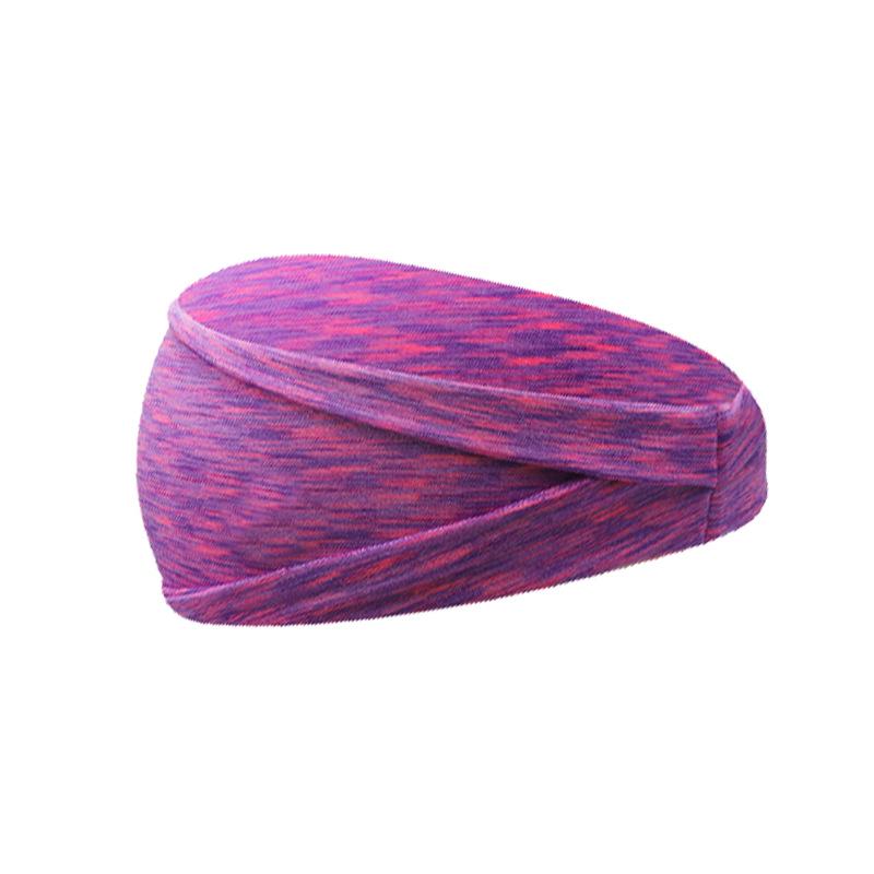 

Unisex Colorful Elastic Sports Headband: Breathable, Sweat-Absorbing Hairband for Running, Fitness, and Yoga багровый