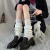 Women's JK Leg Warmers Knitted Foot Warm Socks Cute Long Boot Socks for Party