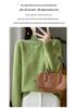 Autumn/Winter 2025 Women's Trendy Plus Size Wool Knit Half-High Neck Base Layer Sweater