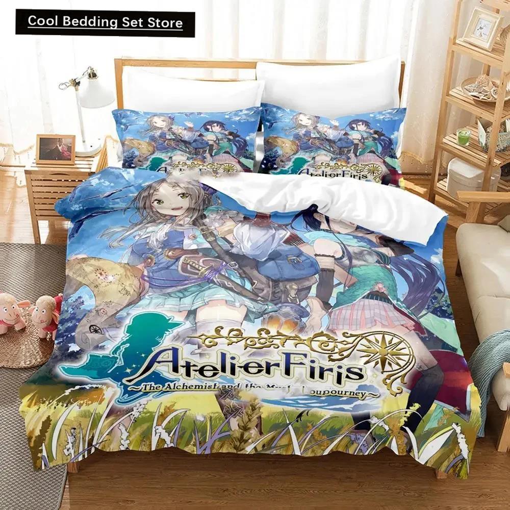 3D Print Anime Atelier Sophie Bedding Set Duvet Cover Bed Set Quilt Cover Pillowcase Comforter King Queen Size Home Textiles