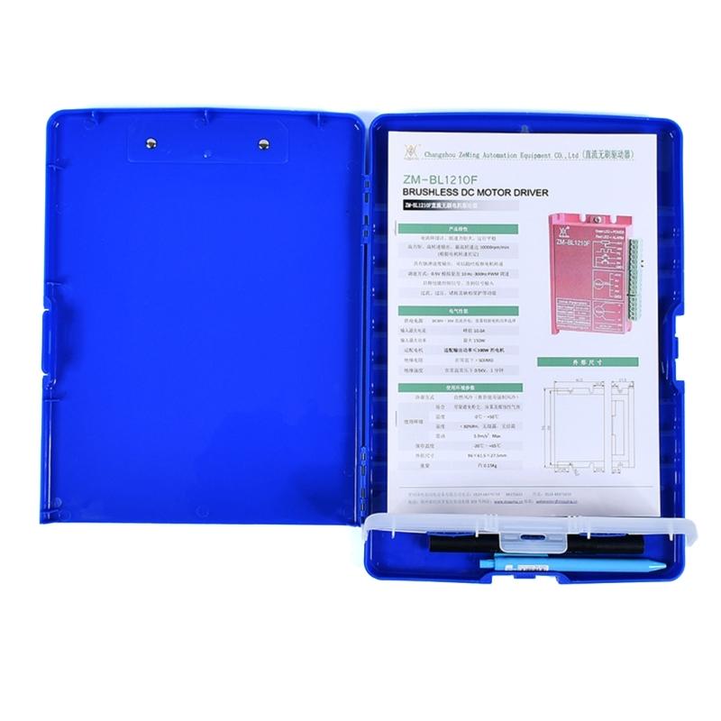 Dosar de fișiere multifuncțional cu clipboard și cutie de papetărie Cutie portabilă de organizare a fișierelor pentru școala de elevi și profesori