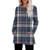 Womens Sweaters Crewneck Long Sleeve Shirts With Pockets Fall Outfits  Fashion Winter Clothing Side Slit