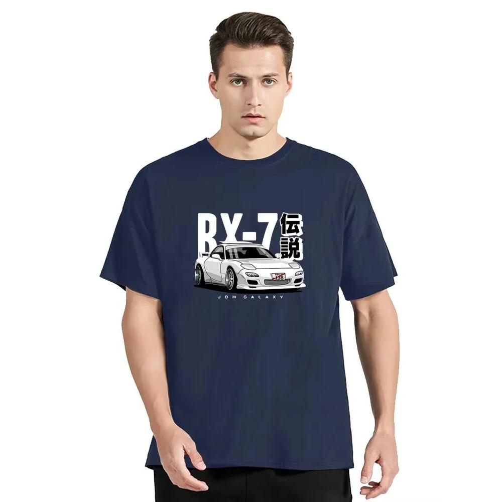 

Футболка с изображением японских автомобилей для мужчин, уличная одежда из хлопка с графикой, футболка большого размера XXXL