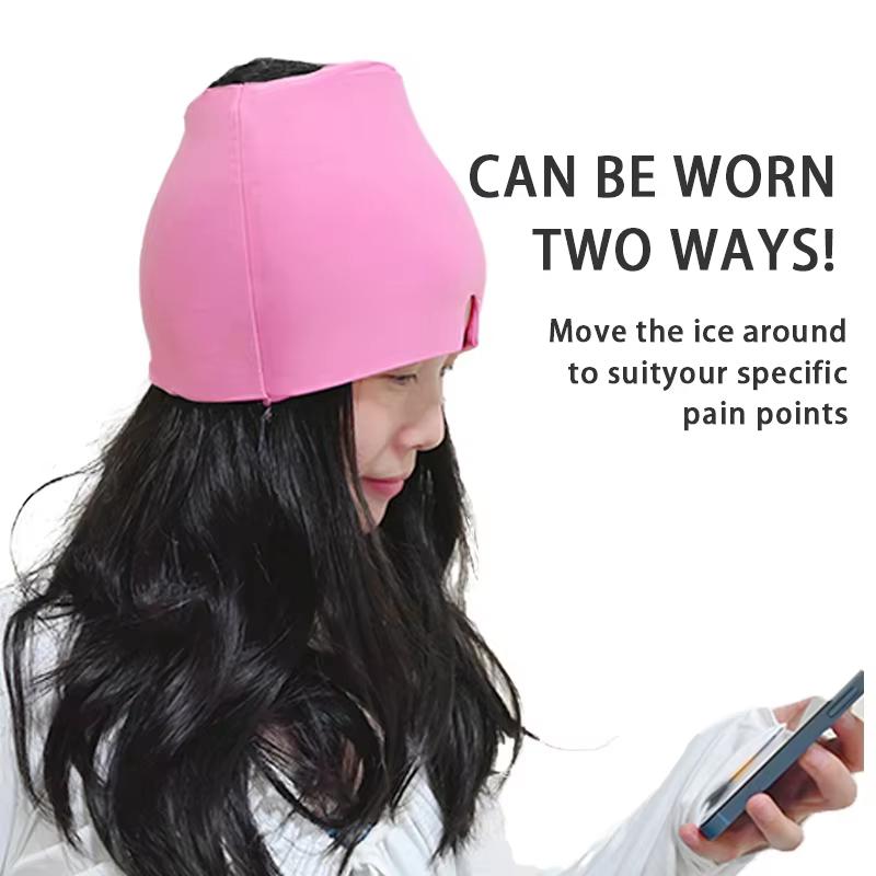 Relief Headgear Migraine Relief Cap Gel Ice Cap Cold Compress Therapy Cap Ice Head Wrap Pack Eye Mask For Pressure Relieve Pain