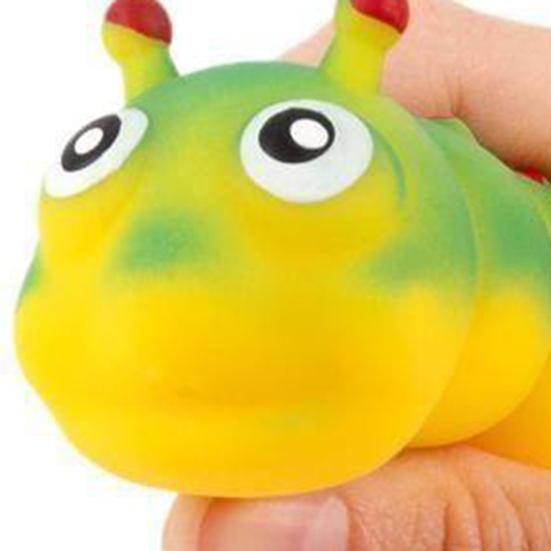 Caterpillar Stretchy Fidget Toy Sensory Caterpillar Squeeze Toy 3D Worm Slow Rising Toy for Kids Adults Stress Relief