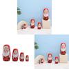 Wooden Russian Nesting Dolls Set With Christmas Decor And Modern Minimalist Style For Holiday Gift