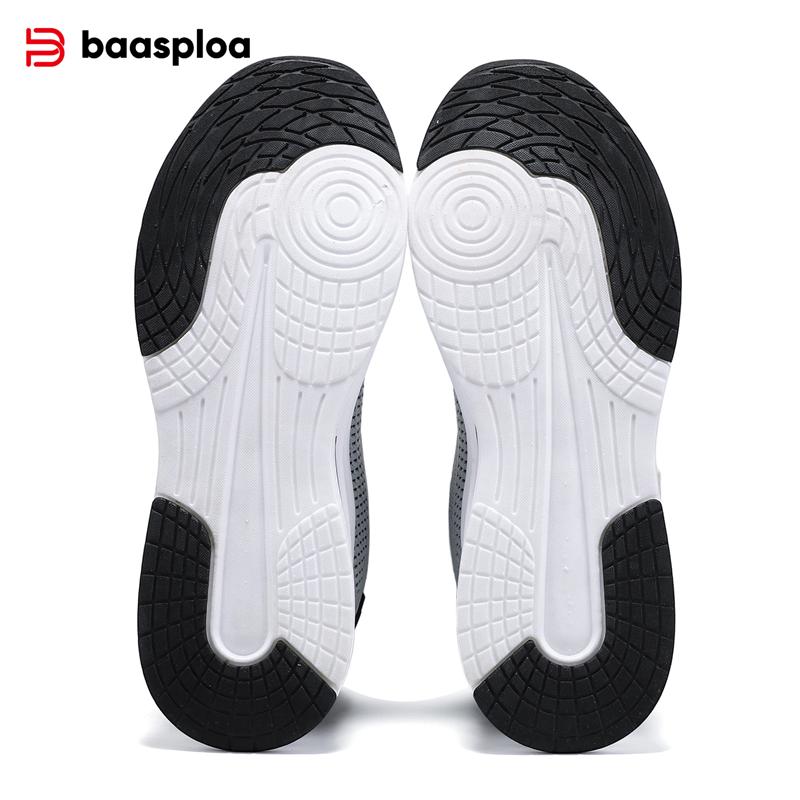 Baasploa Men Running Shoes Lightweight Breathable Tennis Shoes Sports Shoes Casual Fashion Men Walking Shoes Non-slip Sneakers