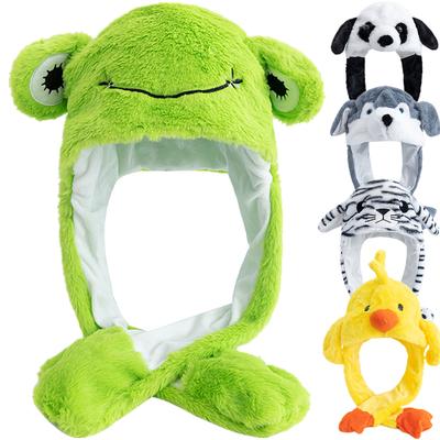 Nuovo Stile Unisex Divertente Cappello con Orecchie Stile Animale Vario Coppia Carino Orecchie Movimento Su Cappello Uomo Donna Orecchie da Coniglio Inverno Cappelli Deliziosi
