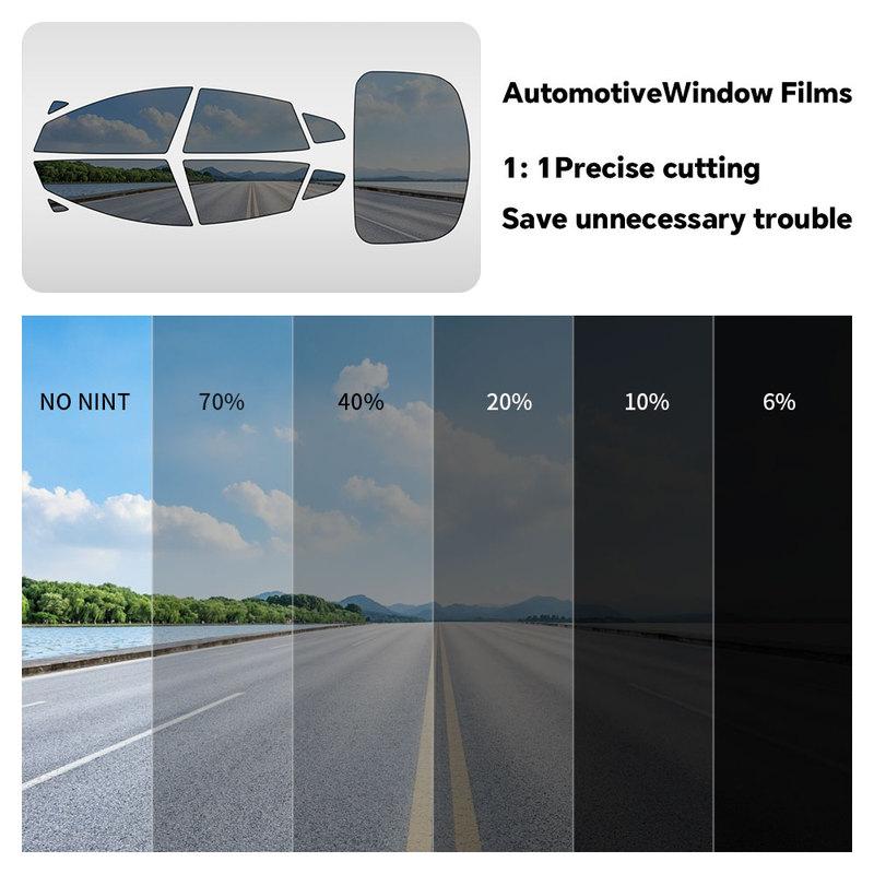 Film Teinté Pré-Découpé pour Vitres de Voiture pour Tesla Model 3 2024 Highland Autocollant Auto Films Films Protecteurs Solaires Céramiques UV