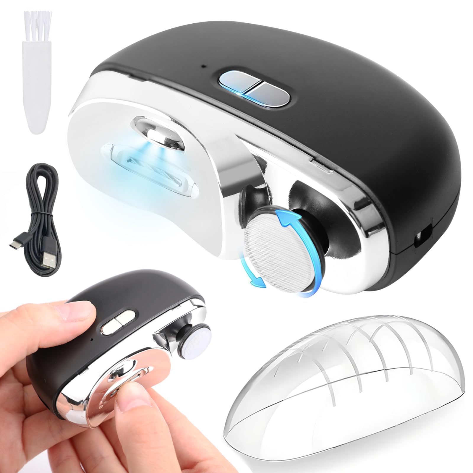 

Yinuaseus Электрическая машинка для стрижки ногтей и Машинка для стрижки ногтей с пилкой и со светодиодной подсветкой Легко предотвращает врастание ногтей Электрическая машинка для стрижки ногтей для вросших толстых и ногтей Подходит для и