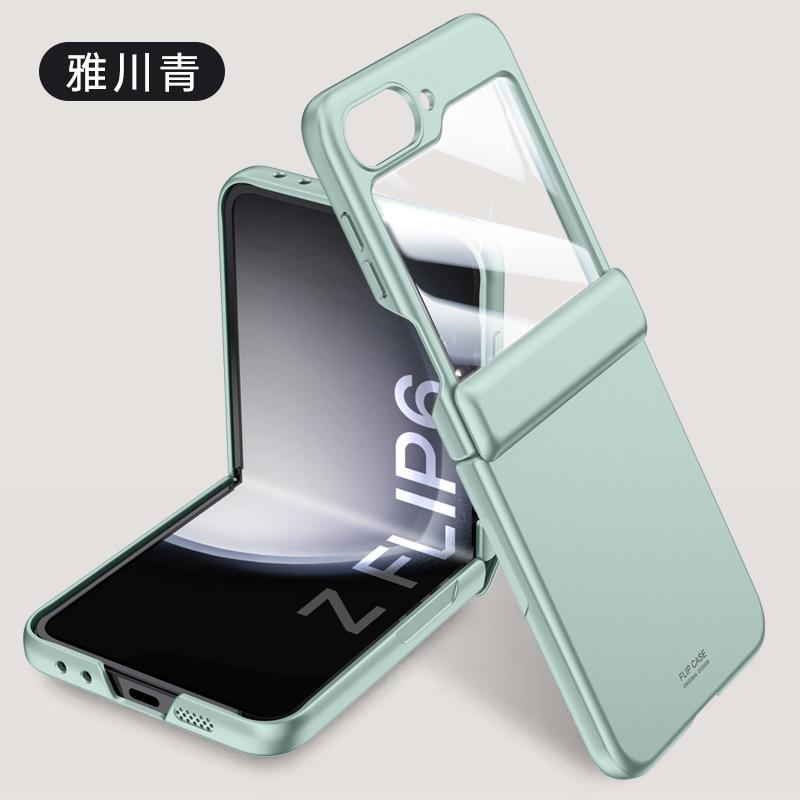 Skin matte hinge new 2026 suitable for Samsung zflip6 mobile phone case Galaxy 6 generation folding all-inclusive 6 sets