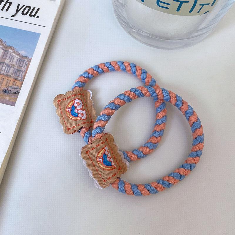 2023 New Korean Scrunchie Set Sweet Large Rubber Band Hair Rope For Women Elastic Hairbands Headbands Hair Accessories Headwear