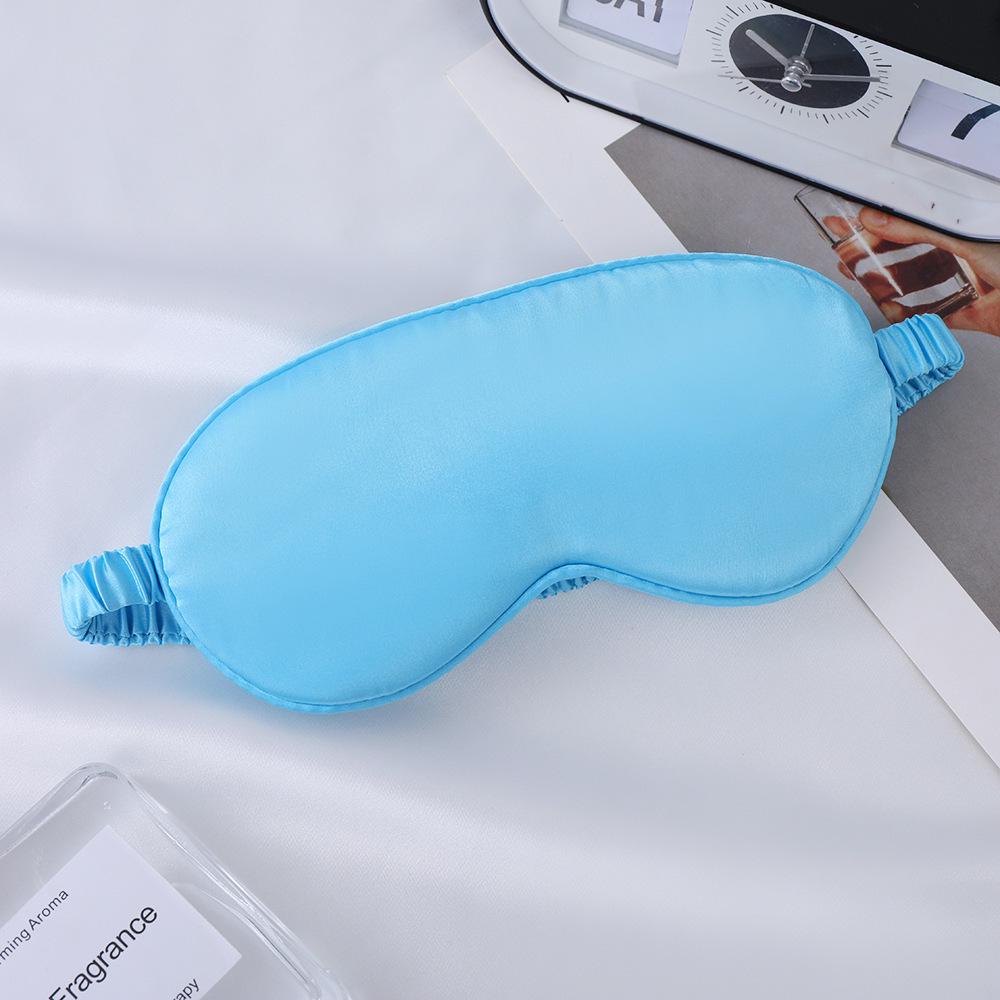 Double-Sided Mulberry Silk Eye Mask with Custom Logo - Light Blocking, Ideal for Travel