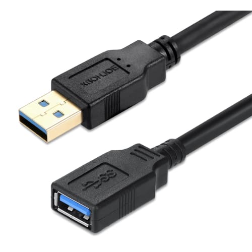 XBOHJOE USB 3.0 Extension Cable 3M Data Transfer 5Gbps USB Extension Male to Female Gold Plated Connector for Drive, Mouse, Xbox, Keyboard, Printer US