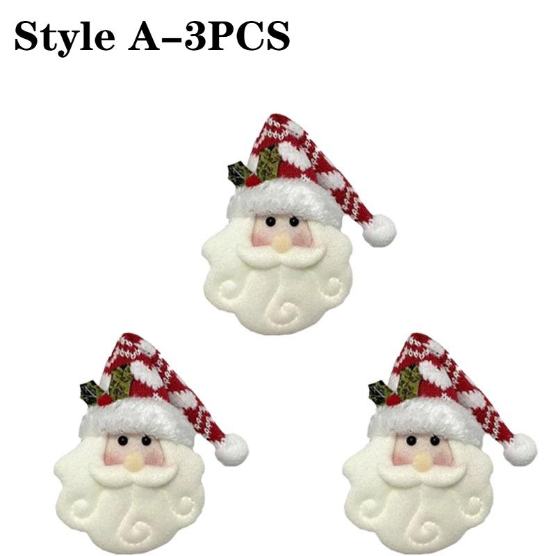 1-10PCSChristmas Knitted Fabric Doll OrnamentsSanta Claus Hanging Decorations XmasTree Pendant Holiday Party Home Scene Supplies