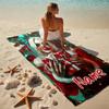 Custom Name Harley Quinn Stylish Digital Printing Beach Towel Quick‑Drying Absorbent Blanket for Beach Pool Gym Travel