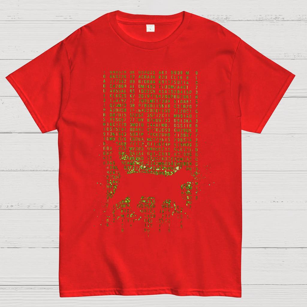 Digital Cat Print Short Sleeve Creative Design Top Fashion Casual Loose T-shirt Sports Street Wear Unisex