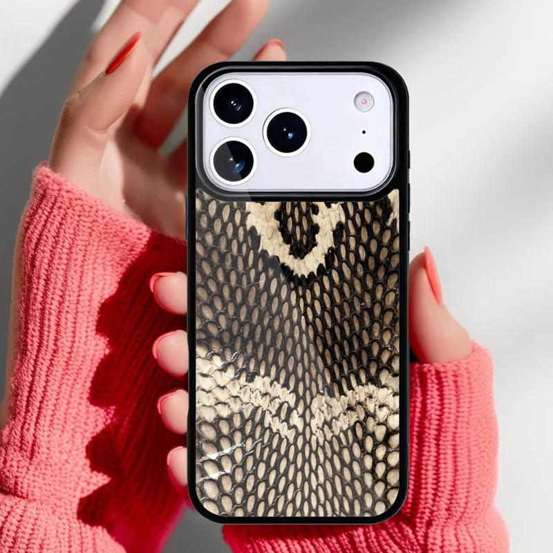 Cobra Python Snake Skin Phone Case for iPhone 17 16 15 14 13 Pro Max Back Cover for 12 11 Pro Coque