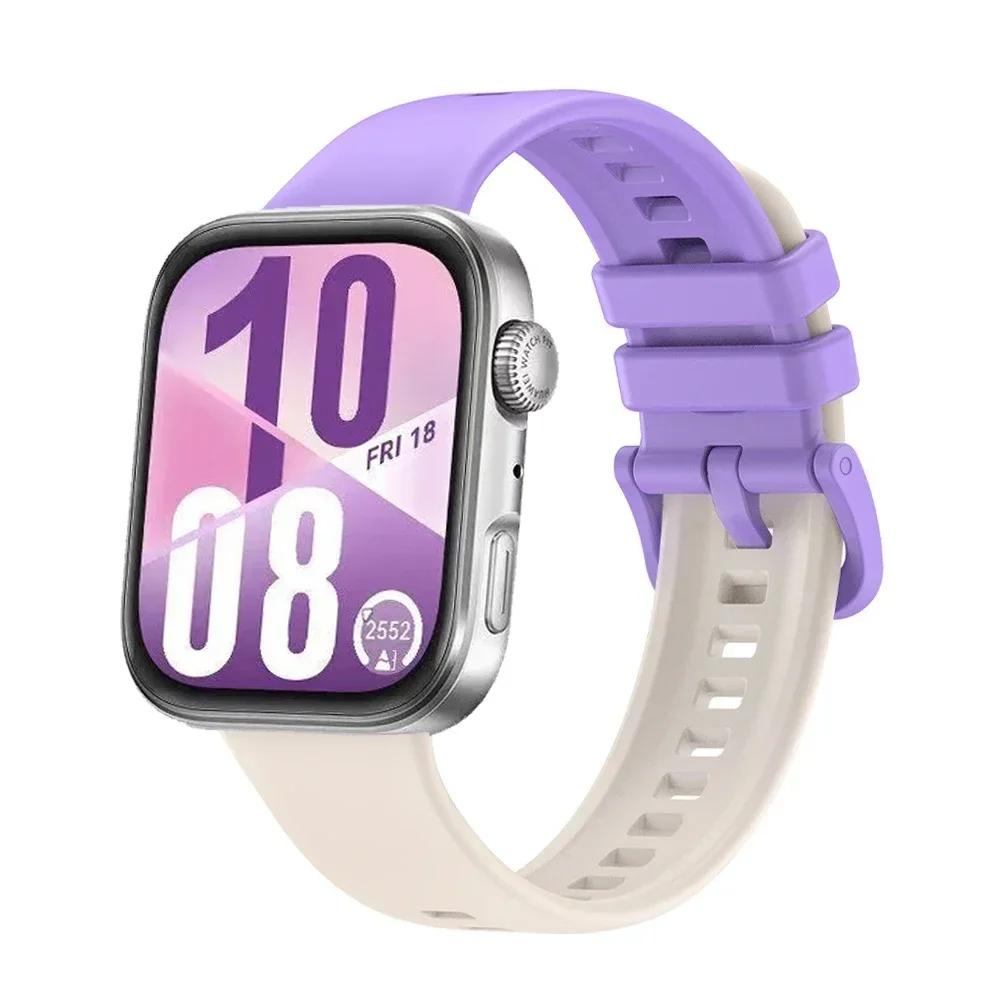 Silikonarmband für Huawei Watch Fit 4 4 Pro Band Buntes Schnallenarmband Armband Huawei Watch Fit 3 Armband Zubehör