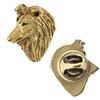 Sheltie - Gold-plated Pin Brooch, Elegant Dog Ornament, Unique Pin by Brand