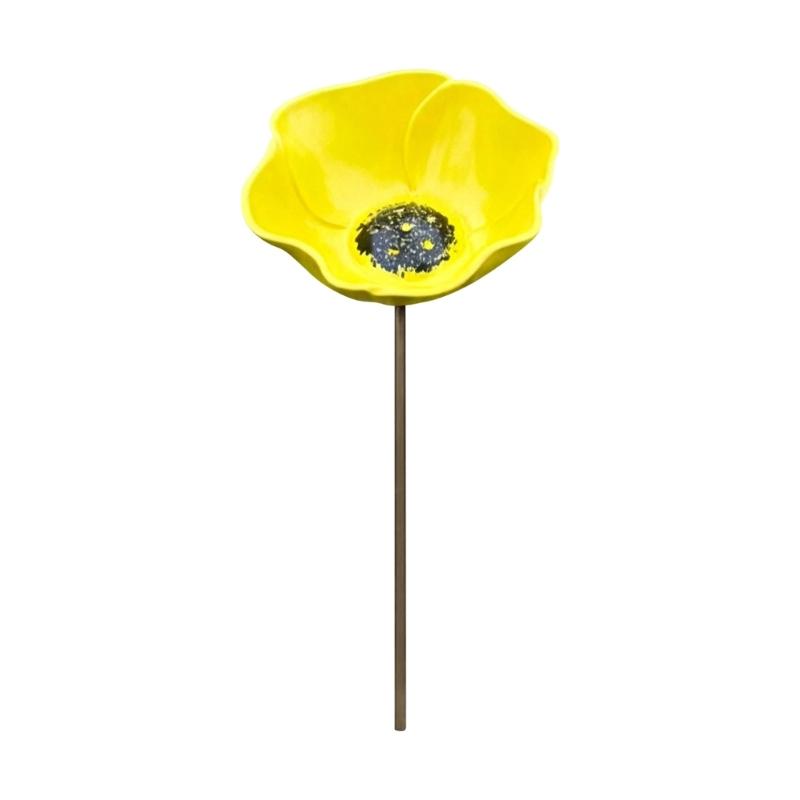 Distinctive metal flower garden decoration Offering Refreshment Space For Backyard Animals