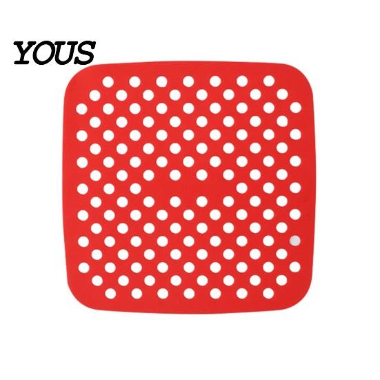 Reusable Food Grade Mats Air Fryer Silicone Liners, Non-Stick Basket for Liners Accessories, Heat Resistant Washable Pot Mat Baking Accessories