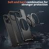 For iPhone 13 Pro Max Case Compatible with MagSafe TPU + PC Phone Cover with Damping Rotating Stand