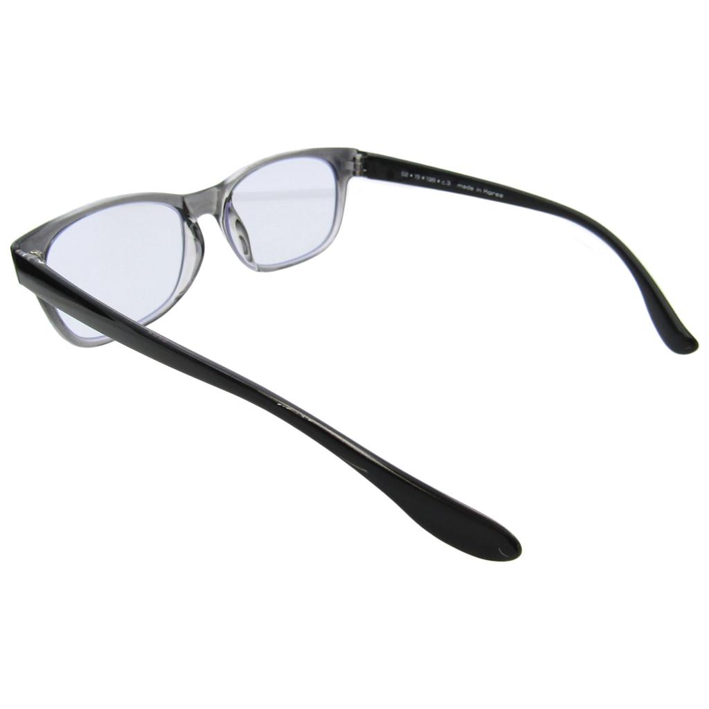 TR90 Square Wellington HEV420 Yellow Light Suitable for Desk and Night Driving k-eines Glasses, Bi-Contrast, & Blocking, Work, Driving, (Gray)