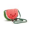 Jellycat Fun Food Series Watermelon Bag Plush Doll, Cute 18cm Stuffed Toy