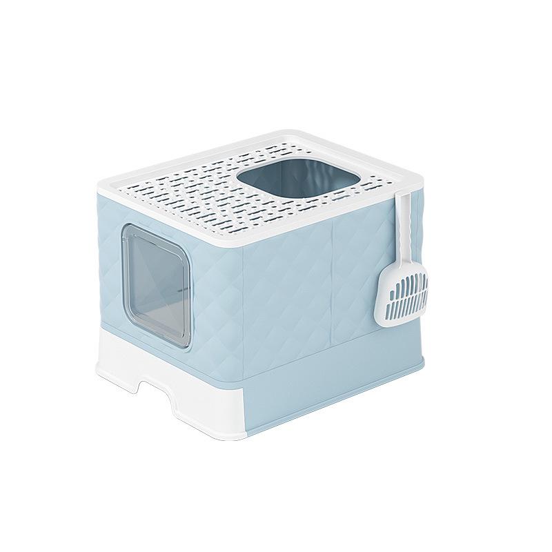 Fashionable Enclosed Cat Bed & Litter Box – Anti-Splash Design for Large Cats