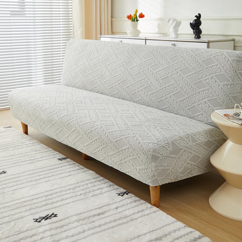 Non-Slip Stretch Jacquard Armless Sofa Bed Cover