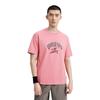 Li-Ning Badfive Letter Print Crew Neck T-Shirt Men Tops Apricot Pink AHSU427-6