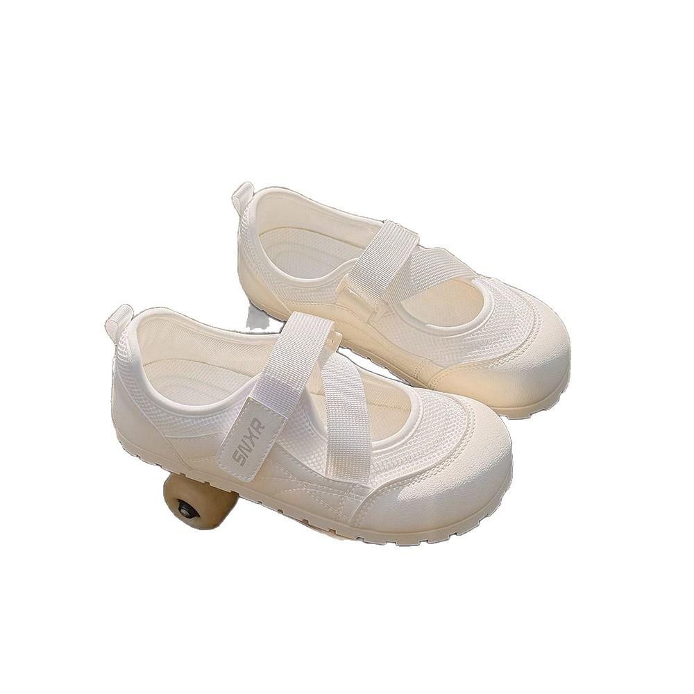 Little white shoes with skirts, women's summer breathable Mary Jane women's shoes, mesh mesh shoes, versatile ballet style fashion board shoes