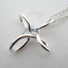 [Used] TIFFANY 925 Open Cross Infinity Pendant/g508-53