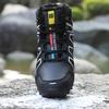 Large Size Outdoor Cotton Shoes Winter High Top Hiking Shoes Padded Non-slip Sneakers Anti-collision Warm Boots