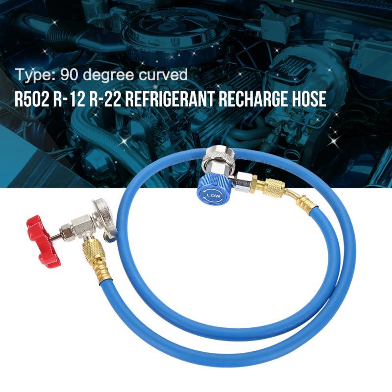 R134 Air conditioning Refrigerant Recharge Hose Gas Can Fitting Pipe Can Tap for R502 R-12 R-22 Refrigerant.