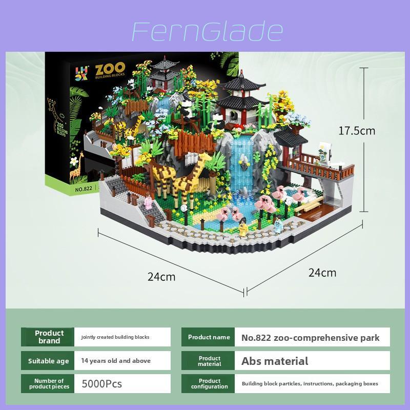 Animal Park Building Blocks Set With Abs Plastic Micro Particles For Creative Kids Playroom