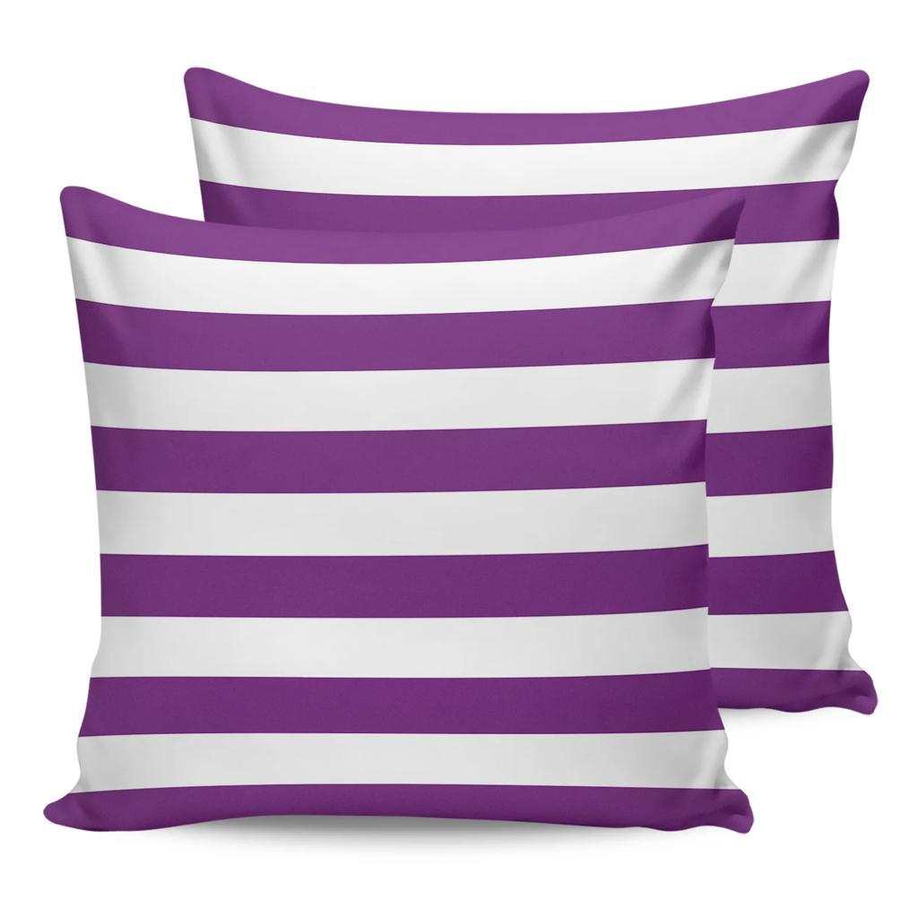 Navy Blue White Stripes Waterproof Pillow Cover Home Office Decoration Pillow Case Chair Sofa Cushion Cover