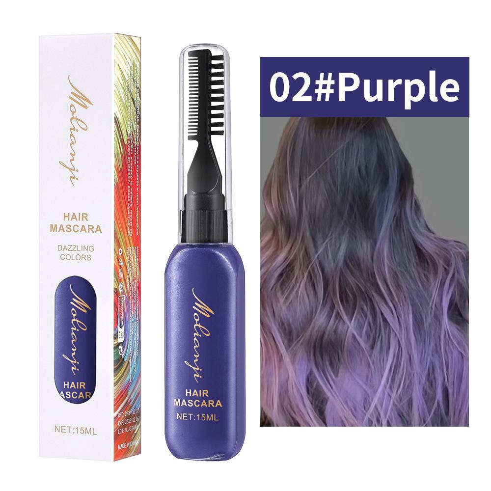 Disposable Hair Dye Hair Cream Plant Natural Whitening Dual-purpose Mascara