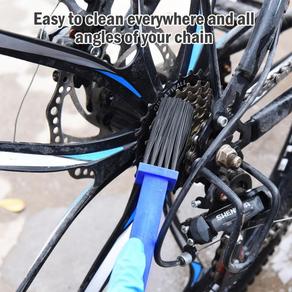 Motorcycle Chain Brush Cleaner Plastic Bicycle/Moto Brush Clean Chain Cleaner Outdoor Scrubber Road Care Tools Motorcycle Parts