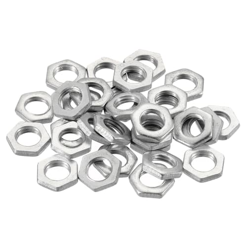 PATIKIL M8 X 1.0 Steel Hex Nuts, 30pcs, Metric Thread, Zinc Plated, for Hardware Nuts, Screws, Bolts, Fasteners, 2.5mm Height